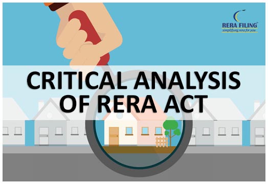 Critical Analysis of RERA Act, 2016