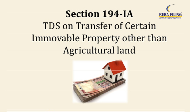 TDS on Sale of Immovable Property