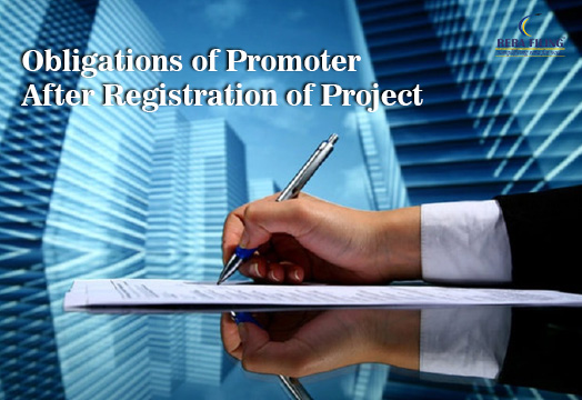 Obligations of promoter after registration of project