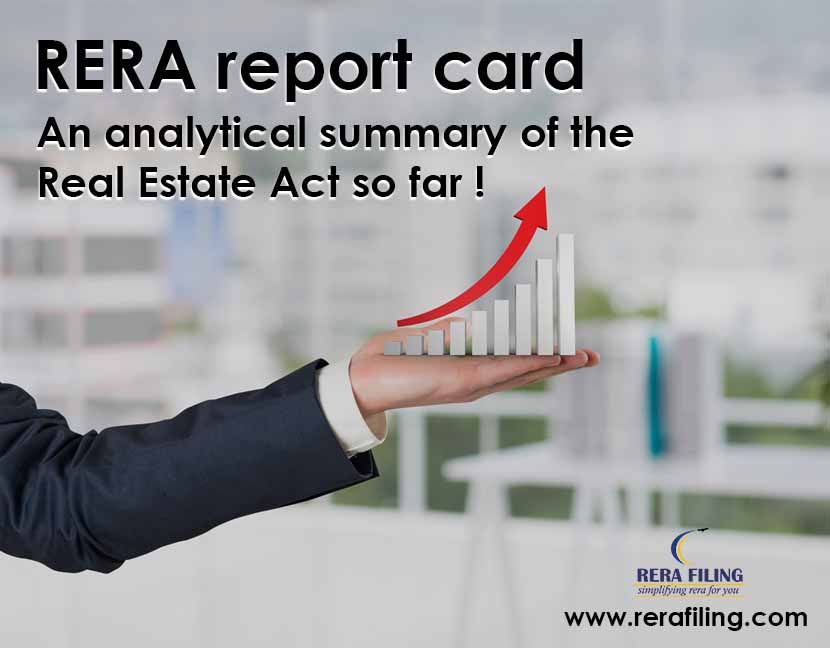 RERA report card : An analytical summary of the Real Estate Act so far !