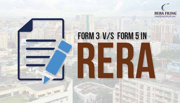 Form 3 v/s Form 5 in RERA