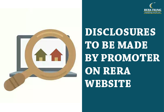 Disclosures to be made by promoter on RERA website 