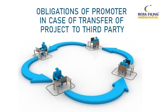 Obligations of promoter in case of transfer of project to third party