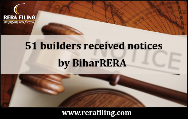 51 builders received notices by BiharRERA